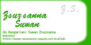 zsuzsanna suman business card